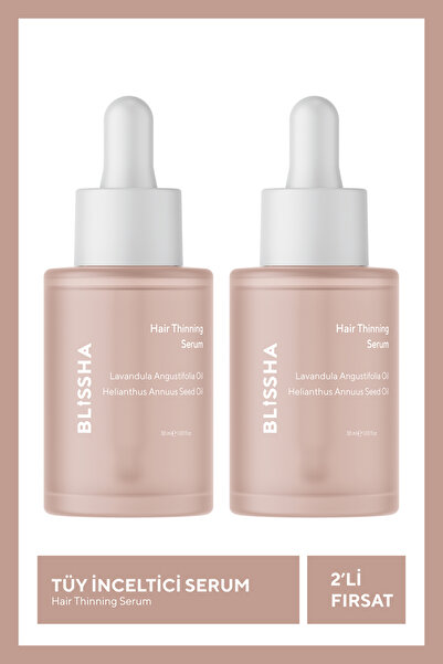 blissha 2 Pack Feather and Moisturizing Serum 30 ml (Sunflower, Jojoba, Lavender, Tea Tree Oil)