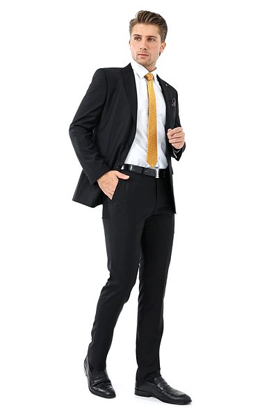 Presto بدلة رجالية 6 Drop Slimfit - أسود 2125-001