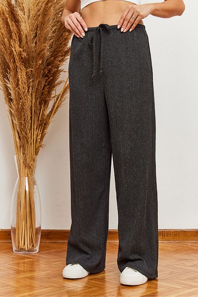 Bianco Lucci Women's Tie-Up Rustic Trousers 60361002