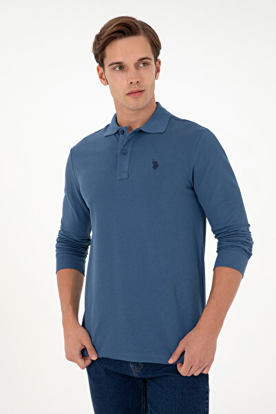 U.S. Polo Assn. Erkek İndigo Basic Sweatshirt 50289051-VR028