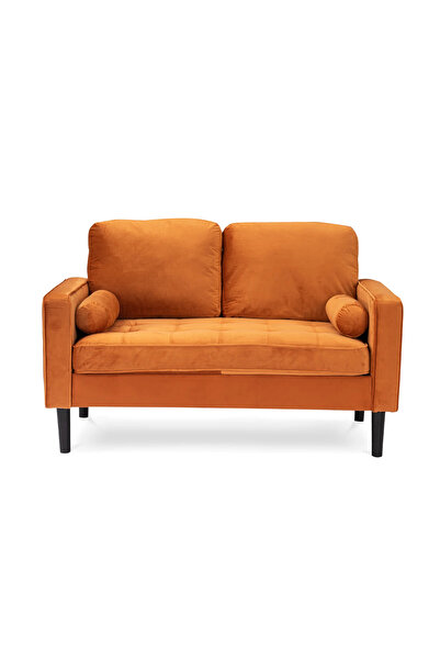 SCY Rocfort Silindir Modern Yastık Detaylı Çift Kişilik Koltuk Montajsız 2 Ki...