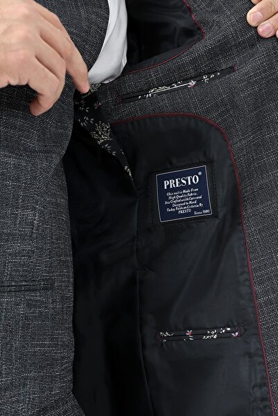 Presto Black Slimfit Vest Suit - 6 Drop 788-001