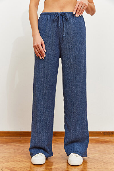 Bianco Lucci Women's Tie-Up Rustic Trousers 60361002