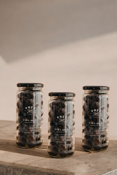 Foze Az Tuzlu Kuru Sele Siyah Zeytin 300 gr (3'LÜ SET) - Yeni Mahsül