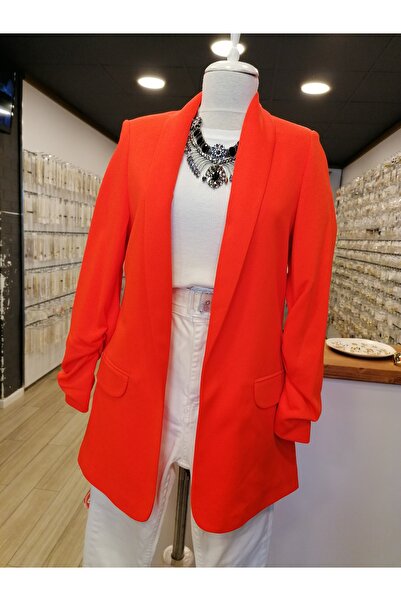 Nil's BUTİK LÜX KALİTE KOLU BÜZGÜLÜ BLAZER CEKET