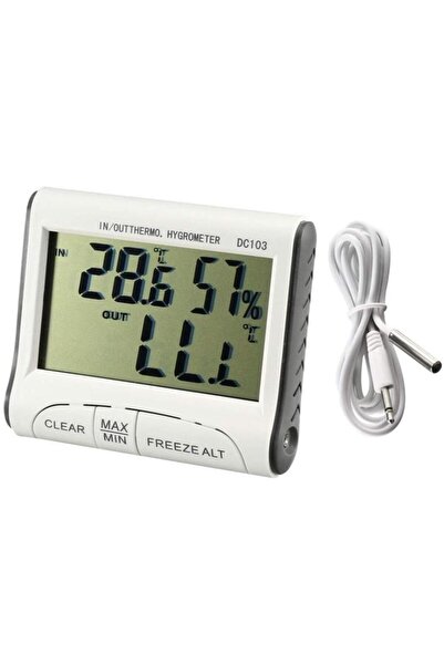 Class Dc-103 Dijital Termometre Sıcaklık Nem Ölçer Iç & Dış Ortam