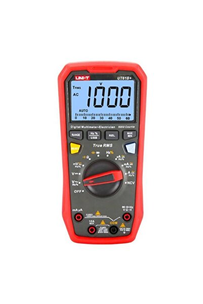 Unit Unı-t Ut 61b+ True Rms Dijital Multimetre 1000v Ac/dc 10a Ac/dc Ncv 60mr...