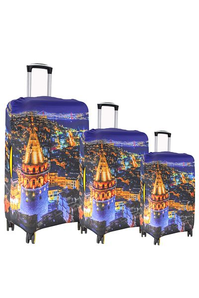 MY SARACİYE My Saddlery Suitcase / Suitcase Case Large, Medium, Cabin Size Case Set, My 56 Galata Bird's Eye