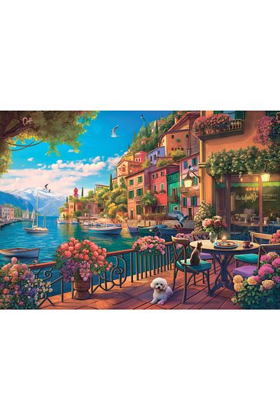 Anatolian Puzzle 700 Piece XL Jigsaw Puzzle - Cafe Como 2705