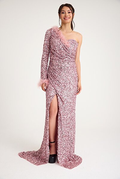 MAXXE 5880PAY PAYETLİ ABİYE ELBİSE