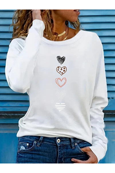 Kokosh moda Νέα σεζόν Γυναικεία μπλούζα με μακρυμάνικο μοτίβο με λαιμόκοψη απ...