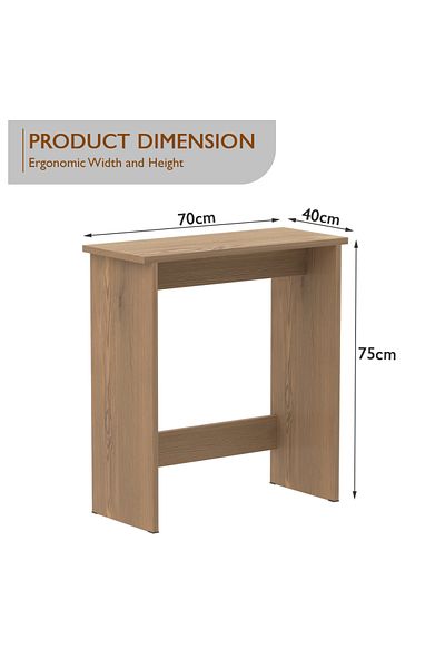 Mahmayi Study Desk with Foot Rest Support, Executive Desks Ideal for Home and Office - Light Imperia