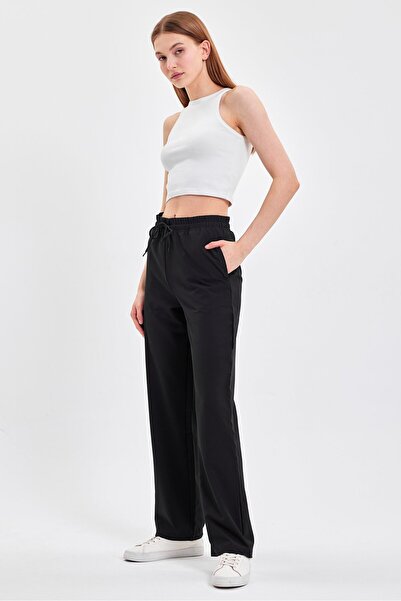 yakamor Γυναικείο ύφασμα μικρού ύφανσης με φαρδύ πόδι