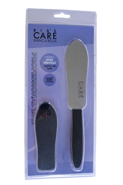 Bianca Bella Metal Foot File And Spare Sandpaper Set 4050