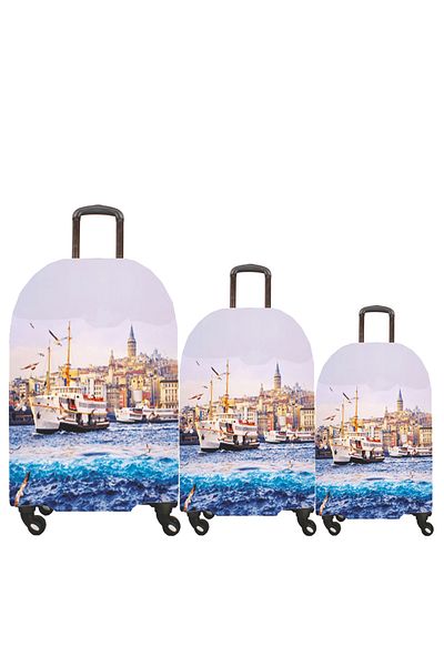 MY SARACİYE My 33 Eminönü - Set de huse pentru valiză și valiză mare, medie și de cabină