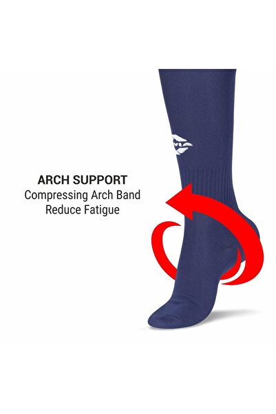 Nivia Plain Encounter Stockings Football Socks Medium | Navy Blue 22.5 cm Length