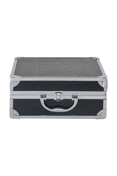 Bianca Bella Metal Accessories and Makeup Bag Black BL-82748