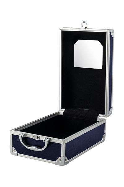 Bianca Bella Metal Accessories and Makeup Bag Navy Blue Nb-83754