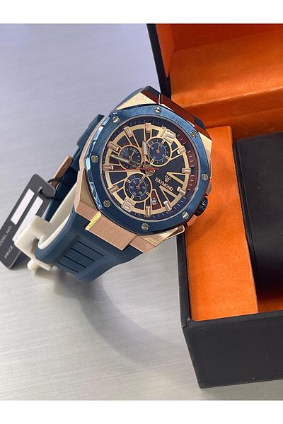 Raymond Silicone Cord Function Men's Wristwatch