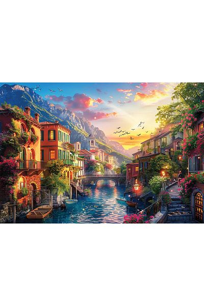 Anatolian Puzzle 2000 Piece Jigsaw Puzzle - Mediterranean Town 3969