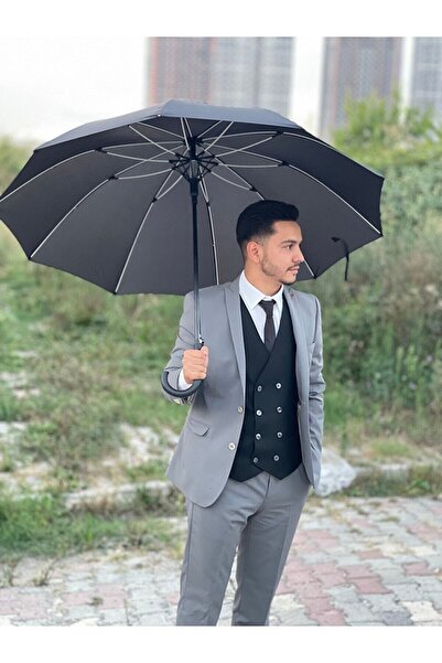 Sunlife Avcıoğlu Siyah 10 Telli Promosyon Şemsiye