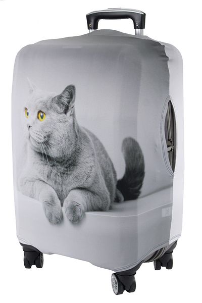 MY SARACİYE Case for Suitcase (My # 77 Gray Cat)