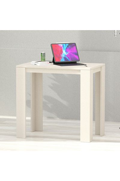Mahmayi Modern Study Desk Support, Modern Executive Desks Ideal for Office, Home - Light Grey