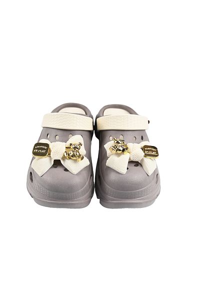 Sia Çanta SIA High Quality Stone Detailed Decorated Butterfly Bow Crocs Slippers - Light and Comfortable