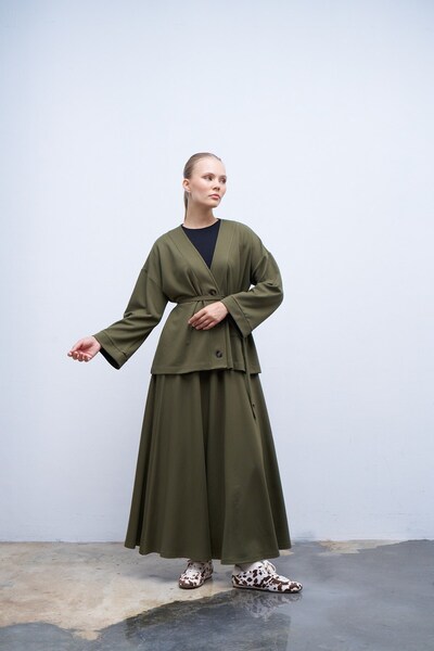 QANU Green Maria Skirt