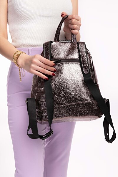 Gondol Kadın Taş Detaylı Günlük Sırt Çantası ald.1250 Platin