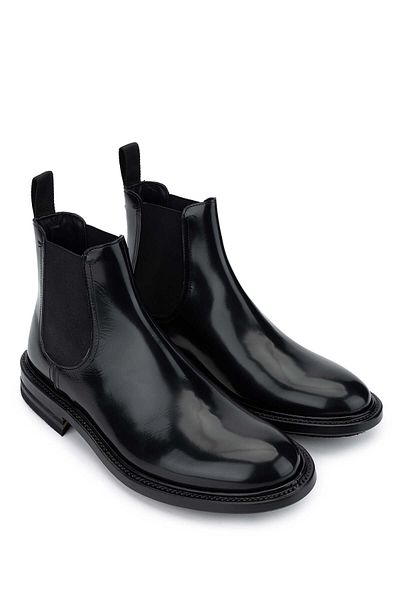FABI Men's Genuine Leather Black Classic Boots