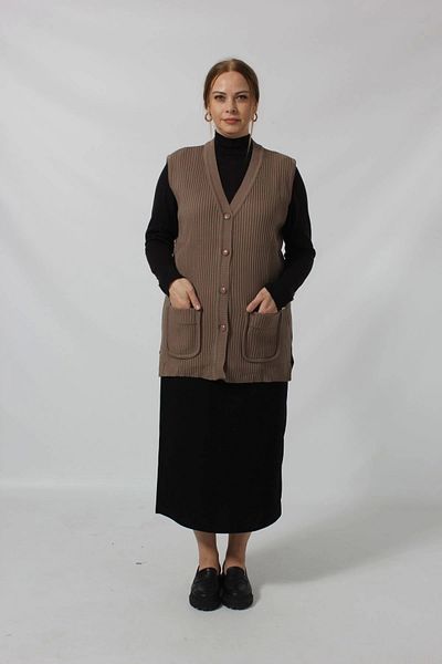 Moda Berray BUTTONED POCKET SEASONAL VEST