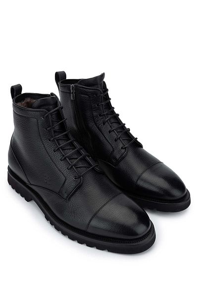 FABI Men's Genuine Leather Black Casual Boots