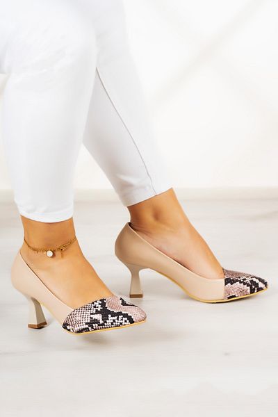 Erkan Saçmacı Pantofi cu toc Laura Ten Snake 6 Cm.