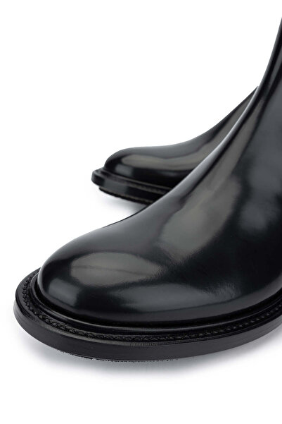 FABI Erkek Hakiki Deri Siyah Klasik Bot