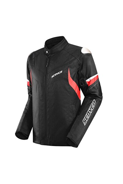 Scoyco معطف JK176 للمواسم الأربعة باللونين الأسود والأحمر