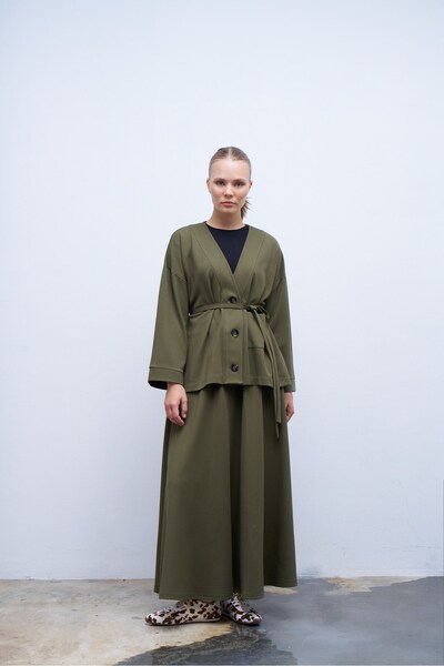 QANU Green Maria Skirt