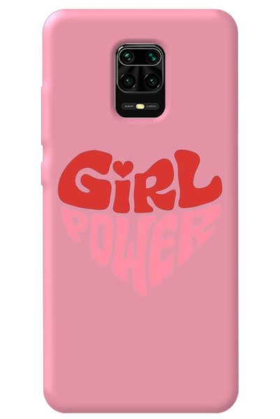 WANNA PROTECT Xiaomi Redmi Note 9S Pink Inside Velvet Heart Girl Power Patter...