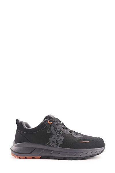 U.S. Polo Assn. ΒΑΣΗ. Polo Assn. ELIAS 4PR - Ανδρικά παπούτσια εξωτερικού χώρου με ελαφριά σόλα σε μαύρο χρώμα