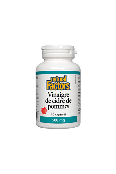 Natural Factors Apple Cider Vinegar, 500 mg, 90 Capsules