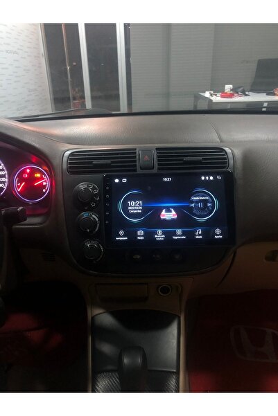 NAVECRON HONDA CIVIC VTEC 2001-2006 UYUMLU ANDROID MULTİMEDYA GERÇEK 2/32 KABLOSUZ CARPLAY GERİ GÖRÜŞ KMR