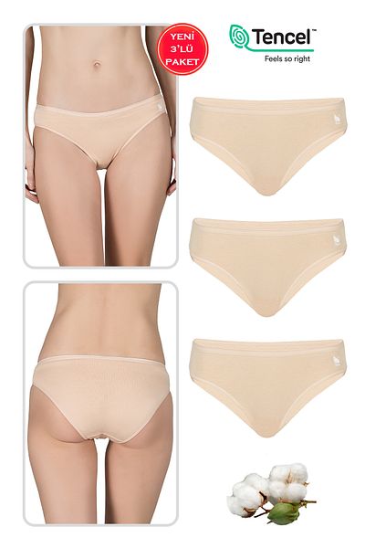 ÖZKAN underwear Özkan 23924 Pachet de 3 chiloți flexibili, moale, din bumbac, pentru femei