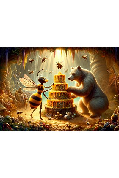 Art Puzzle Art Child Honey Cake 100 Piece Puzzle