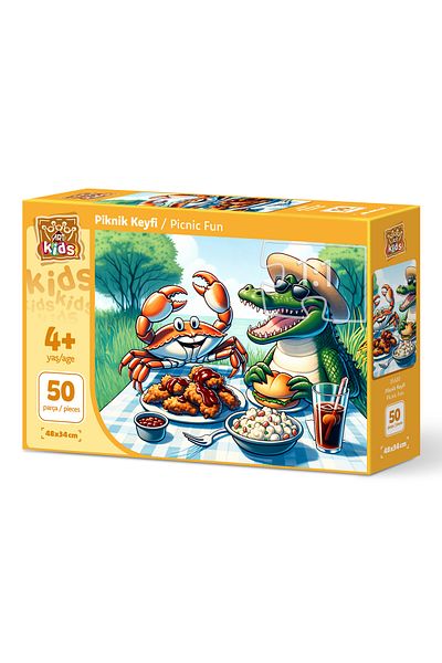 Art Puzzle Art Children's Picnic Pleasure 50 Piece Puzzle