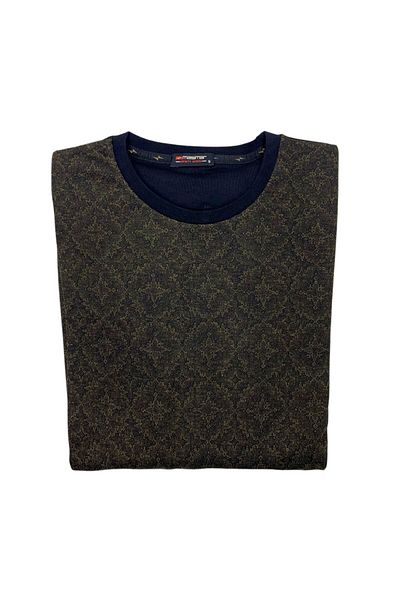Masimar Men's Jacquard Crew Neck Sweatshirt