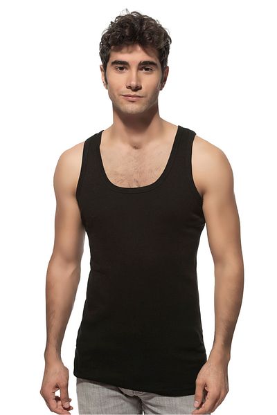ÖZKAN underwear Özkan 0113 3 Pack Boy Rib 100% Cotton Waiter Boy Flexible Comfortable Thick Strap Athlete