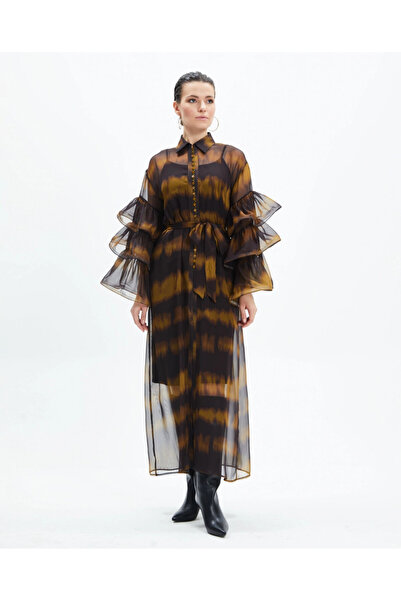 SERPİL Serpil Kadın Yağ Yeşili Elbise 39145