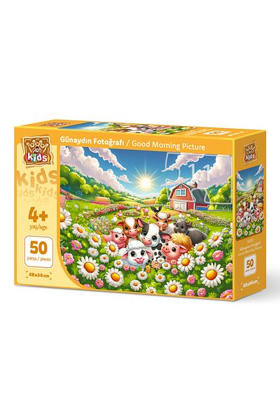 Art Puzzle Art Child Good Morning Photo 50 Piece Puzzle