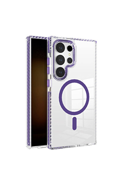 Hatreds Galaxy S24 Ultra Kılıf Magsafe Şarj Özellikli Airbagli Takılabilir As...