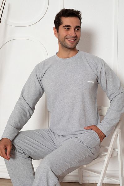 Ayans Pijama Σετ ανδρικών πιτζάμες με δύο κλωστές (χοντρές) τσέπες